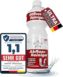 PRINOX Abflussreiniger 1000ml EXTRA STARK - Profi Rohrreiniger löst Haare, Essensreste & schwerst...