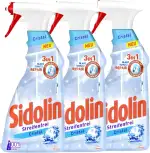 Sidolin Cristal, Glasreiniger 3x Sprühflasche, für einen perfekten Glanz und gegen Mikrorisse (3x500ml)