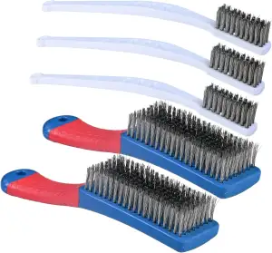 5-Teilig DrahtbüRste Edelstahl DrahtbüRsten Robust Und Langlebig Komfortabler Gr