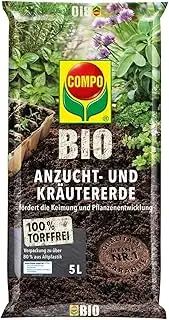 COMPO BIO Anzuchterde und Kräutererde, Erde für Aussaaten, Kräuter, Stecklinge u