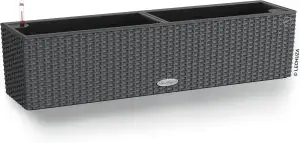 Lechuza "BALCONERA Cottage 80" Pflanzgefäß mit ERD-Bewässerungs-System, Granit, 