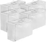 Traumnacht 5er-Set Aufbewahrungstaschen für Kissen und Bettdecken, mit 3-seitigem Reißverschluss ...