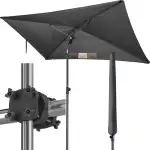 Menz Sonnenschirm Balkon - 3-IN-1 Sonnenschutz Balkon SET,UPF 50+ Sonnenschirm rechteckig 200 x 1...