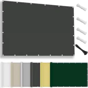 Sonnensegel wasserdicht rechteckig 1x2M, Sonnenschutz Terrasse UV-Schutz, wetter