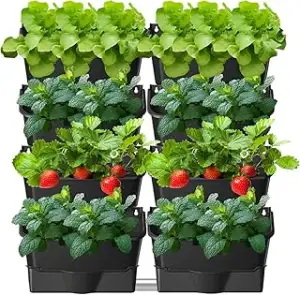 Hängende Pflanztaschen, Selbstbewässernder Wandpflanztopf, Vertikaler Garten Pfl