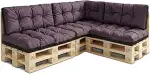 Amazinggirl Palettenkissen Outdoor Kissen 7er-Set Palettenkissen - Auflagen für Paletten Europale...
