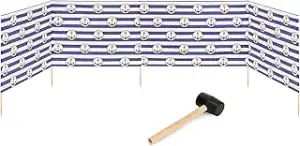 Strand Windschutz Sichtschutz 5m lang Plus Gummihammer GAEX001
