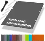 Shade Sails 1x3M, Segeltuch Meterware im Viele Größe und Farben, Beschattungsnetz inkl Befestigungsseile, UV-Schutz, Wetterfest für Garten Terrasse Balkon, Dunkelgrau