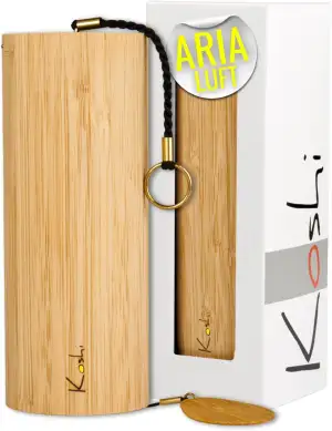 Koshi Klangspiel Luft - ARIA Windspiel - Wind Chime Bambus - Für Yoga Meditation