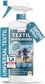 PLINTEX® Textil Imprägnierspray 580ml - für Funkionstextilien ohne Baumwollanteil, Leder und Schuhe - Nano Membran Imprägnierung - Dermatologisch getestet & atmungsaktiv