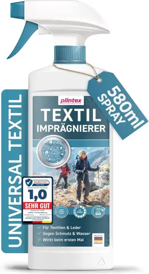 PLINTEX® Textil Imprägnierspray 580ml - für Funkionstextilien ohne Baumwollantei