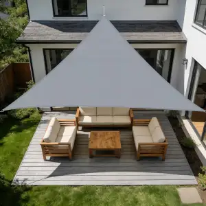 SUNNY GUARD Sonnensegel Wasserdicht 3.5x3.5x3.5m Dreieckig Sonnenschutz Wettersc