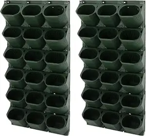 Vertikaler Wand Blumentopf mit 36 Pflanztaschen, Hängender Wand Pflanztopf, häng