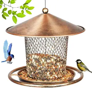 Vogelfutterhaus Aufhängen, Metall Vogelhaus zum Aufhängen, Futterhaus für Vögel 