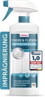PLINTEX® Fugen- und Fliesen Imprägnierung Spray 550ml für Dusche & Bad - Nano Fugenversiegelung m...