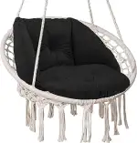 SuperKissen24. Kissen für Hängesessel, Hängestuhl - Runde Sitzkissen mit Silikonfaser - Kissen fü...