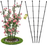 Rankgitter Garten Spalier für Kletterpflanzen im Freien 160cm, einstellbare Höhen Garten Pflanzen...