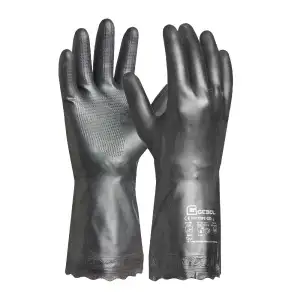 Gebol Carostar, 1 Paar Arbeitshandschuhe Herren, Chemikalienschutz-Gummihandschu