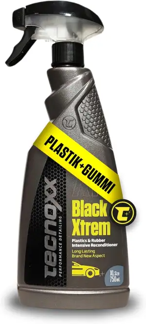 Tecnoxx Black Xtrem Restaurator für Kunststoffe und Gummipflege für Außenbereich
