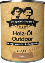 Akazie Holzöl - 0,75 L - Premium Holzschutz für Außen - Nachhaltiges Pflegeöl mit UV-Schutz - Was...