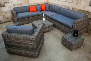 Ragnarök-Möbeldesign PolyRattan Lounge - Deutscher Hersteller - 8 Jahre GARANTIE