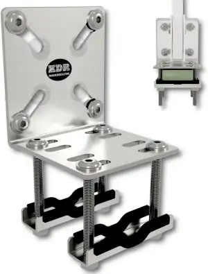 KDR Balkonfächerhalter aus Edelstahl – Halterung ohne Bohren für Balkonfächer & 