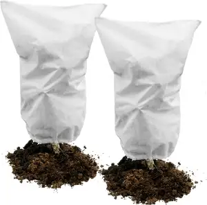 2pcs Winterschutz-Haube, 50g/m² 80cm x 100cm Frostschutzhaube für Pflanzenmit mi