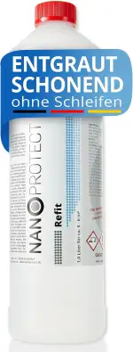 Nanoprotect Holz Refit | Holzreiniger und Holz-Entgrauer | 1 Liter für ca. 5-6 m² | Restaurieren ...