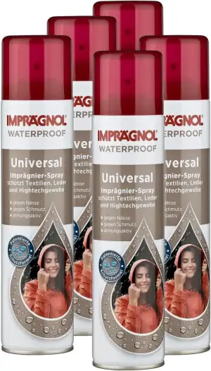 Imprägnol Universal Imprägnierspray 5x400ml: Wetterschutz für Leder, Textilien &