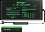 VIVOSUN Heizmatte 25,4x52,7cm für Setzlinge, Wasserdichte Wärmematte UL & MET Zertifiziert, Pflan...