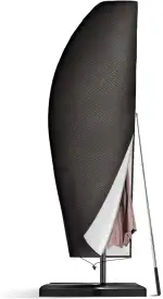 Seydrey Sonnenschirm Schutzhülle Ampelschirm Schutzhülle für 2m-4m, 420D Abdeckung Schutzhülle Sonnenschirm hülle mit Stab für Ø 200 cm Ø 300cm Ø400 cm (280x30/81/45cm)