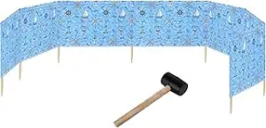 Strand Windschutz Sichtschutz 10m lang Plus Gummihammer GAEX001