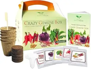 Magic of Nature Crazy Gemüse Box - Samen Anzuchtset - 5 Irre Gemüse Sorten zum S