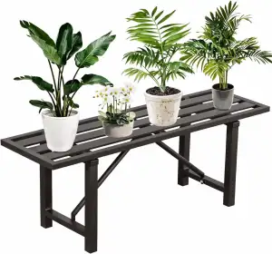 Pflanzenständer Blumenständer Draußen& Innen Aluminium, Blumenbank Pflanzen Blum