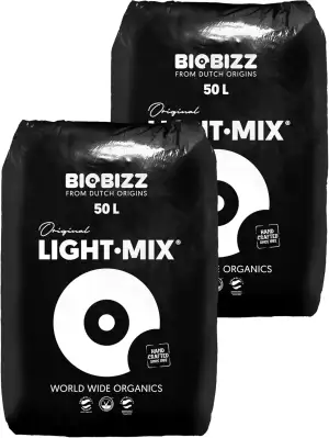 Growkingz Biobizz Lightmix Erde 100 Liter - 2 x 50L Säcke