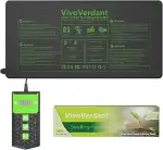 27W Heizmatte für Pflanzen mit Thermostat & 0-24H Timer, Upgrade Heizdraht für Schnelles Aufheize...