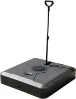 Gardissimo Sonnenschirmständer Smart, befüllbar, rollbar, 140kg, Maße 85 x 85 x 19,5 cm, schwarz,...