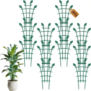 Kleine Rankgitter für Topfpflanzen, stapelbares Pflanzengitter, verstellbares Rankgitter für Zimm...