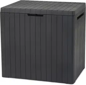 Keter City Box, Aufbewahrungsbox, dunkelgrau, Inhalt: 113L, Maße: HxTxB 55x44x57