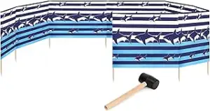 Strand Windschutz Sichtschutz 12m lang Plus Gummihammer GAEX001