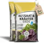 Anzuchterde torfreduziert 40 Liter (2 x 20 Liter) - Aussaaterde für Samen - optimale Versorgung d...