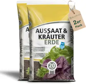 Anzuchterde torfreduziert 40 Liter (2 x 20 Liter) - Aussaaterde für Samen - opti
