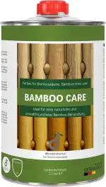 DE-COmmerce 1 Liter Bambusöl Bamboo Care farblos für Bambuszaun außen, witterungsbeständiges Bambus Pflegeöl, Holzpflegeöl auf Leinölbasis, Bambuspflege, Leinölfirnis