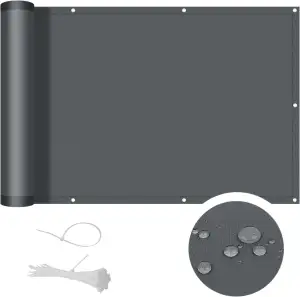 COOL AREA Balkon Sichtschutz 90x400cm Wetterfest Balkonverkleidung Balkonabdecku