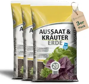 Anzuchterde torfreduziert 60 Liter (3 x 20 Liter) - Aussaaterde für Samen - opti