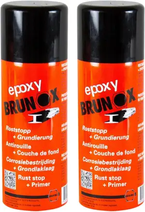 Brunox 2X Epoxy Rostumwandler Rostschutz Roststopp Grundierung Grundierer 400 ml