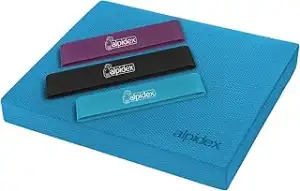ALPIDEX Balance Pad Balancekissen inkl. 3 Fitnessbänder Stabilität Koordination Verbessertes Glei...
