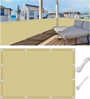 Balkon Sicht Verkleidung Schutz Abdeckung Ohne Bohren Balkonbespannung Blickdich