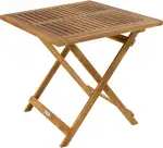 Casaria® Gartentisch Balkontisch Wetterfest Klappbar Holz 70x70cm 80kg Belastbarkeit Balkon Garten Terrasse Tisch Klapptisch Pflanztisch Akazie Braun