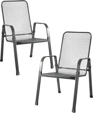 MFG Streckmetall-Stapelstuhl MEC-Stor, 2-er Set